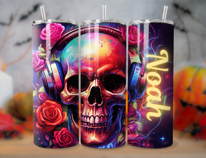 Colorful DJ Skull Dance